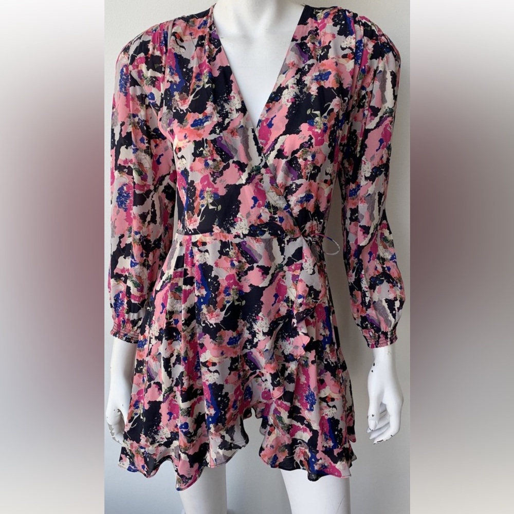 IRO Bloomy Printed Wrap Dress